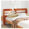 Image de Tête de lit avec étagères marron cire 140 cm bois massif de pin, tête de lit en bois, tête de lit avec rangement, 850952