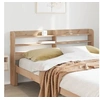 Image de Tête de lit avec étagères 135 cm bois massif de pin