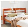 Image de Tête de lit avec étagères marron cire 135 cm bois massif de pin, tête de lit en bois, tête de lit avec rangement, 850955