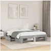 Image de Bedframe zonder matras 160x200 cm spaanplaat grijs Sonoma3295462