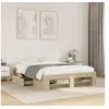 Image de Cadre de lit chêne sonoma 140x200 cm bois d'ingénierie, meubles de chambre à coucher, lit double, sommier, lit, cadre 3295473