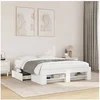 Image de Cadre de lit sans matelas blanc 120x200 cm bois ingénierie