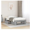 Image de Bedframe bewerkt hout grijs sonoma eikenkleurig 90x200 cm3295497
