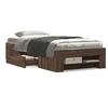 Image de Bedframe zonder matras bewerkt hout bruin eikenkleur 90x200 cm3295498