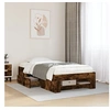 Image de Bedframe zonder matras hout gerookt eikenkleurig 75x190 cm3295531
