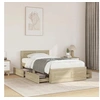 Image de Cadre de lit avec tête de lit chêne sonoma 90x200 cm, meuble de chambre à coucher, lit simple, sommier, lit, cadre de 3295585