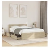 Image de Cadre de lit avec tête de lit chêne sonoma 120x190 cm, meubles de chambre à coucher, lit double, sommier, lit, cadre 3295606