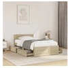 Image de Cadre de lit avec tête de lit chêne sonoma 75x190 cm, meuble de chambre à coucher, lit simple, sommier, lit, cadre de 3295620