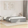 Image de Cadre de lit sonoma gris 160x200 cm bois d'ingénierie, meuble de chambre à coucher, lit double, sommier, lit, cadre 3295644
