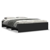 Image de Bedframe bewerkt hout zwart 150x200 cm3295647