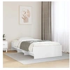 Image de Cadre de lit blanc 100x200 cm bois d'ingénierie, meuble de chambre à coucher, lit simple, sommier, lit, cadre de lit 3295667