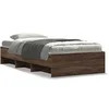 Image de Bedframe zonder matras bewerkt hout bruin eikenkleur 100x200 cm3295673