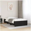 Image de Bedframe bewerkt hout zwart 90x200 cm3295675