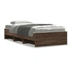 Image de Bedframe zonder matras bewerkt hout bruin eikenkleur 90x200 cm3295680