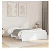 Image de Cadre de lit Blanc 140x190 cm bois d'ingénierie, meuble de chambre à coucher, lit double, sommier, lit, cadre de lit 3295681