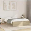 Image de Cadre de lit chêne sonoma 140x190 cm bois d'ingénierie, meuble de chambre à coucher, lit double, sommier, lit, cadre 3295683