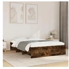 Image de Cadre de lit chêne fumé 120x190 cm bois d'ingénierie, meuble de chambre à coucher, lit double, sommier, lit, cadre de 3295699