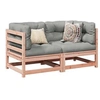 Image de Salon de jardin modulable vidaxl 2 pieces bois massif 70 x 70 x 67 cm 2 personnes