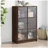 Image de Buffet haut avec portes chêne marron bois d'ingénierie3295856