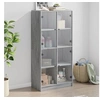 Image de Buffet haut avec portes gris sonoma 68x37x142cm bois ingénierie