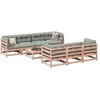 Image de Salon de jardin modulable Vidaxl bois marron 8 pieces 70.0 x 70 x 67 8 personnes