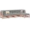 Image de Salon de jardin modulable marron bois 5 pieces 70 x 70 x 67 cm