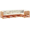 Image de Salon de jardin modulable 5 pièces bois massif marron 5 personnes 70 x 70 x 67 cm