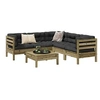 Image de Salon de jardin modulable vidaxl 6 pieces x 63.5 x 62.5 cm 5 personnes