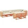 Image de Salon de jardin modulable 8 pieces bois massif 8 personnes 70 x 70 x 67 cm