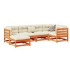 Image de Salon de jardin modulable bois massif 2 personnes 70 x 70 x 67 cm 6 pieces