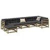 Image de Salon de jardin modulable bois bois 7 pieces x 70 x 67