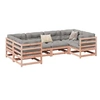 Image de Salon de jardin modulable GENERIQUE bois massif vert 6 personnes 70 x 70 x 67 cm 6 pieces