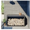 Image de Portant de bois de chauffage anthracite 100x40x60 cm acier