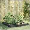 Image de Lit surélevé de jardin anthracite 100x100x18,5 cm acier 851012