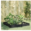 Image de Lit surélevé de jardin noir 100x100x26 cm acier 851017
