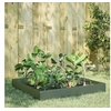 Image de Lit surélevé de jardin vert olive 100x100x26 cm acier 851020