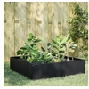 Image de Lit surélevé de jardin noir 100x100x25 cm acier 851031