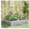 Image de Lit surélevé de jardin 100x100x25 cm acier inoxydable 851036