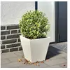 Image de Jardinière blanc 30x30x30 cm acier, jardinière d'extérieur, boîte à fleurs, boîte de jardin, jardinière de patio, 851040