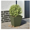 Image de Jardinière vert olive 30x30x30 cm acier, jardinière d'extérieur, boîte à fleurs, boîte de jardin, jardinière de 851044