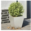 Image de Jardinières 2 pcs 30x30x30 cm acier inoxydable, jardinière d'extérieur, boîte à fleurs, boîte de jardin, jardinière 851047