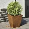 Image de Jardinières 2 pcs 30x30x30 cm acier corten, jardinière d'extérieur, boîte à fleurs, boîte de jardin, jardinière de 851051