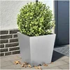 Image de Jardinières 2 pcs 40x40x40 cm acier galvanisé, jardinière d'extérieur, boîte à fleurs, boîte de jardin 851063