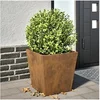 Image de Jardinière 40x40x40 cm acier corten, jardinière d'extérieur, boîte à fleurs, boîte de jardin, jardinière de patio, 851064