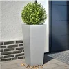 Image de Jardinières 2 pcs 35x35x75 cm acier galvanisé, jardinière d'extérieur, boîte à fleurs, boîte de jardin 851091