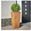 Image de Jardinière 35x35x75 cm acier corten, jardinière d'extérieur, boîte à fleurs, boîte de jardin, jardinière de patio, 851092
