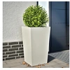 Image de Jardinière blanc 45x45x75 cm acier, jardinière d'extérieur, boîte à fleurs, boîte de jardin, jardinière de patio, 851096