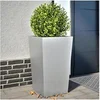 Image de Jardinières 2 pcs 45x45x75 cm acier galvanisé, jardinière d'extérieur, boîte à fleurs, boîte de jardin 851105