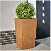 Image de Jardinières 2 pcs 45x45x75 cm acier résistant aux intempéries, jardinière d'extérieur, boîte à fleurs, boîte de 851107