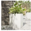 Image de Jardinière blanc hexagone 46x40x45 cm acier, jardinière de fleurs, jardinière de patio, jardinière de jardin, 851110